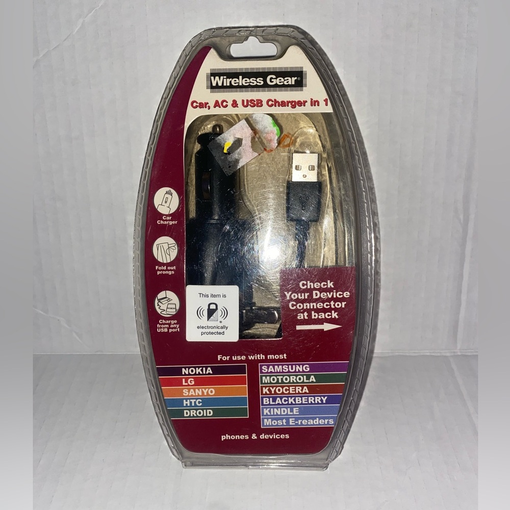 Wireless Gear Car AC & USB CHARGER IN 1